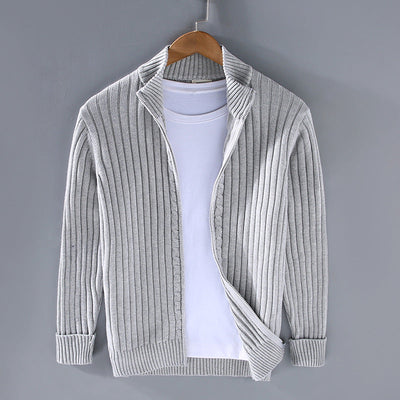 Raphael - Moderna Chaqueta de Punto de Algodón para Hombres