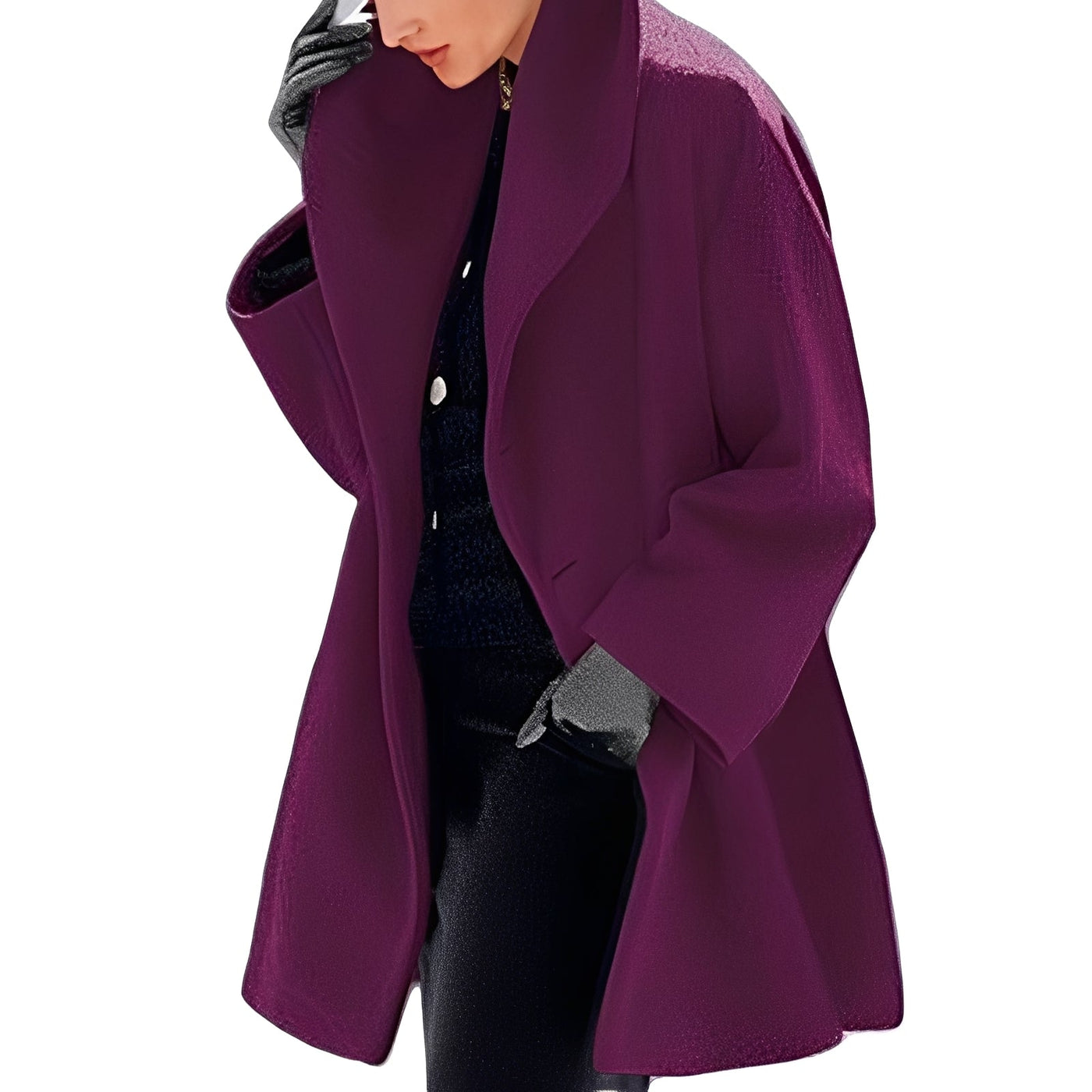 Xaviera - Elegante suéter tejido holgadamente para mujeres