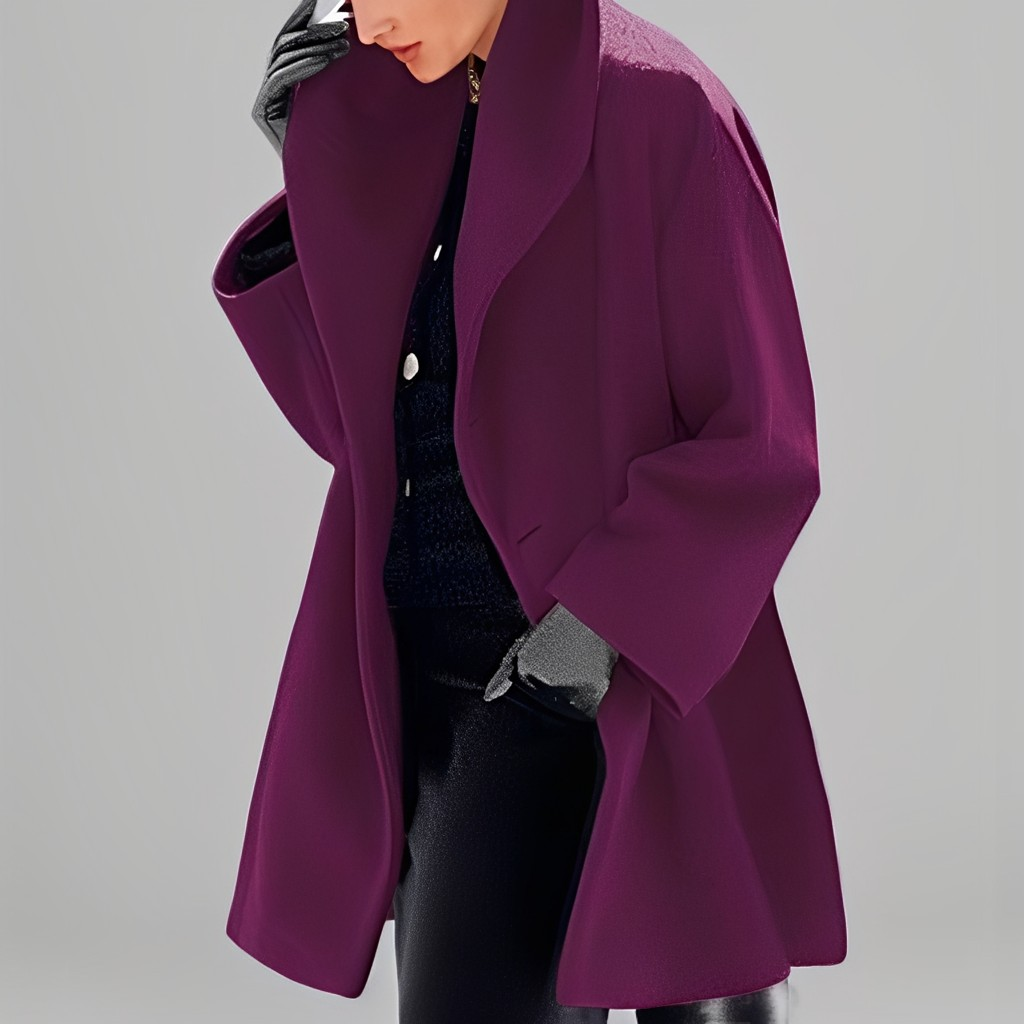Natalia - Moderna chaqueta de lana holgada para mujeres