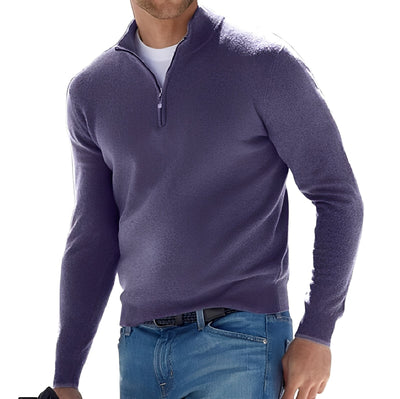 Nash - Jersey casual con cremallera para hombres