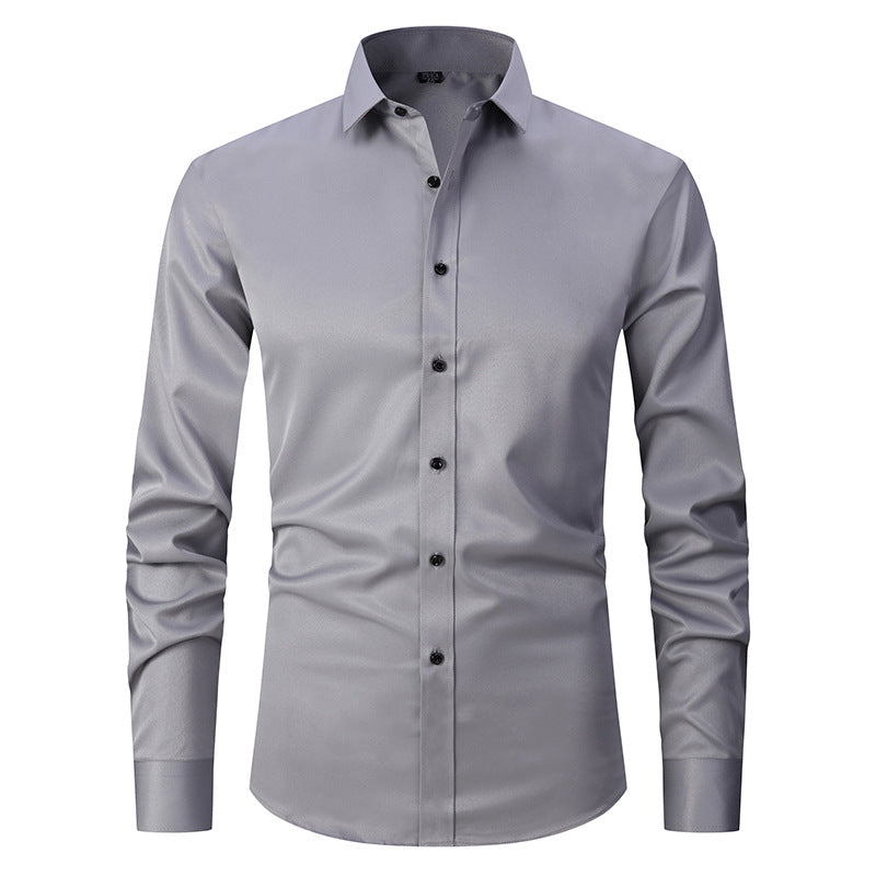 Ronan - Camisa de negocios formal de manga larga para hombres