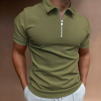 Hubert - Estiloso Polo con Cremallera para Hombres