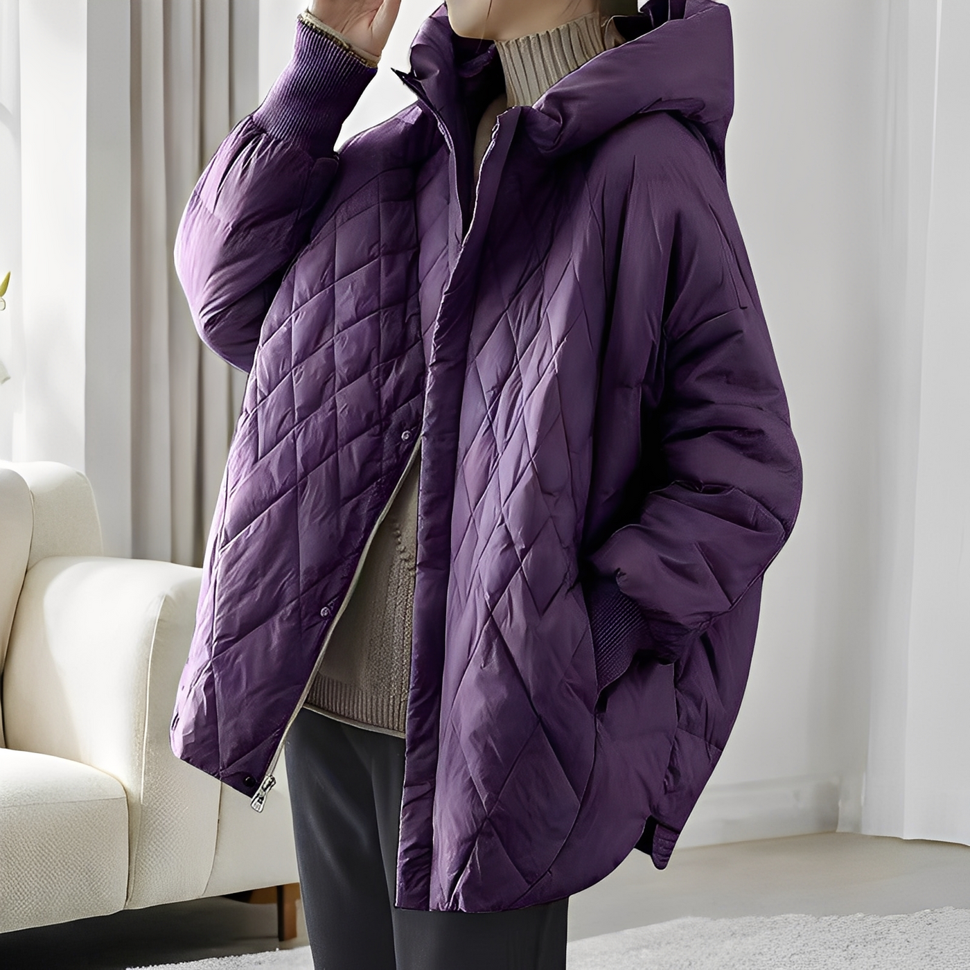 Abigail - Abrigo de invierno casual con cremallera para mujeres