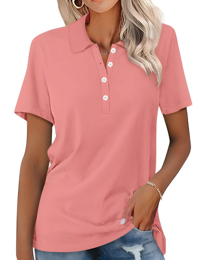 Stella - Polo de ajuste slim casual para mujer