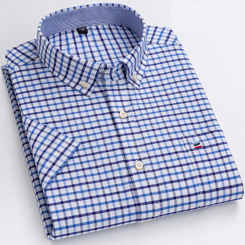 Desmond - Camisa suave y casual con bolsillo en el pecho para hombres