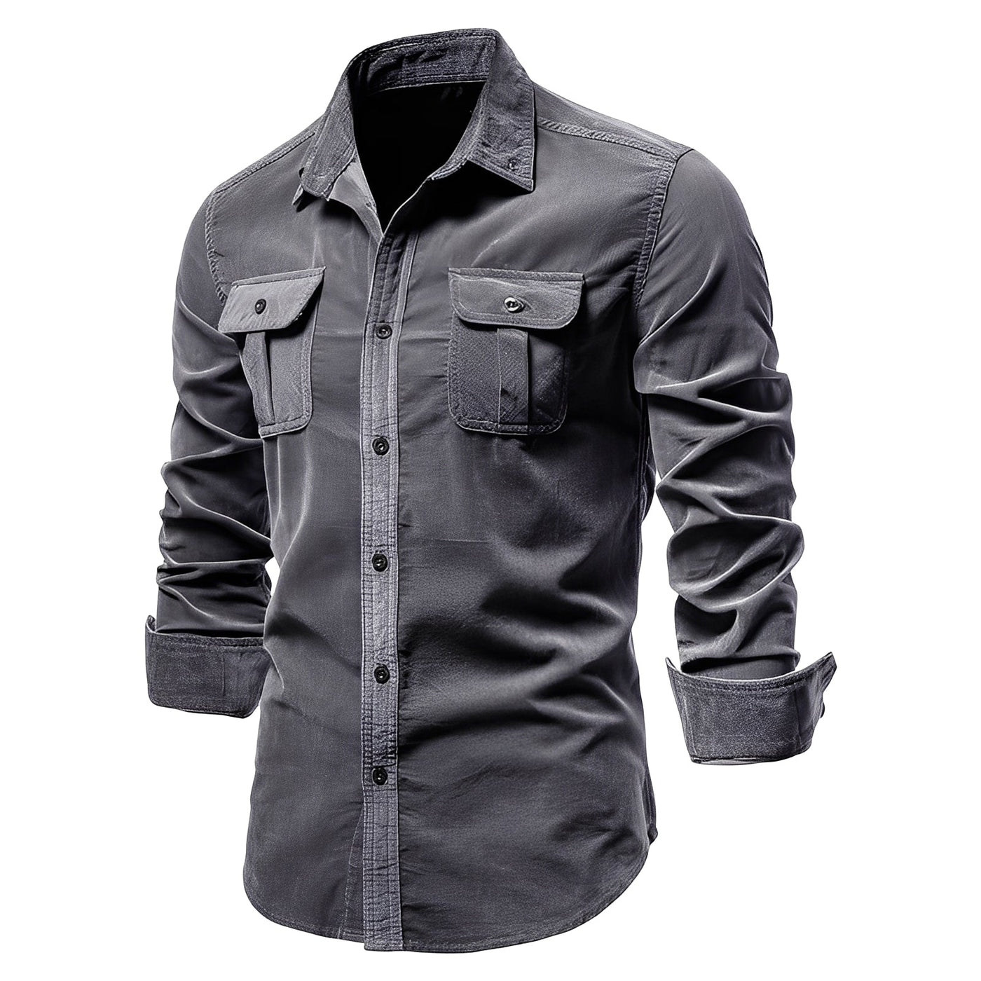 Colbert - Sencillo Camisa de Manga Larga para Hombres