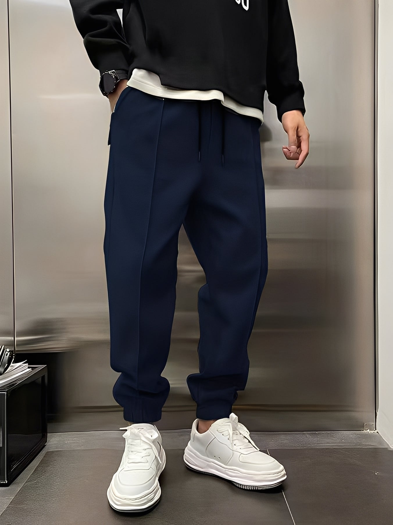 Philip - Casual, grueso, pantalón ancho para hombres
