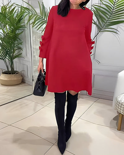 Elenora - Vestido elegante con mangas largas para mujeres
