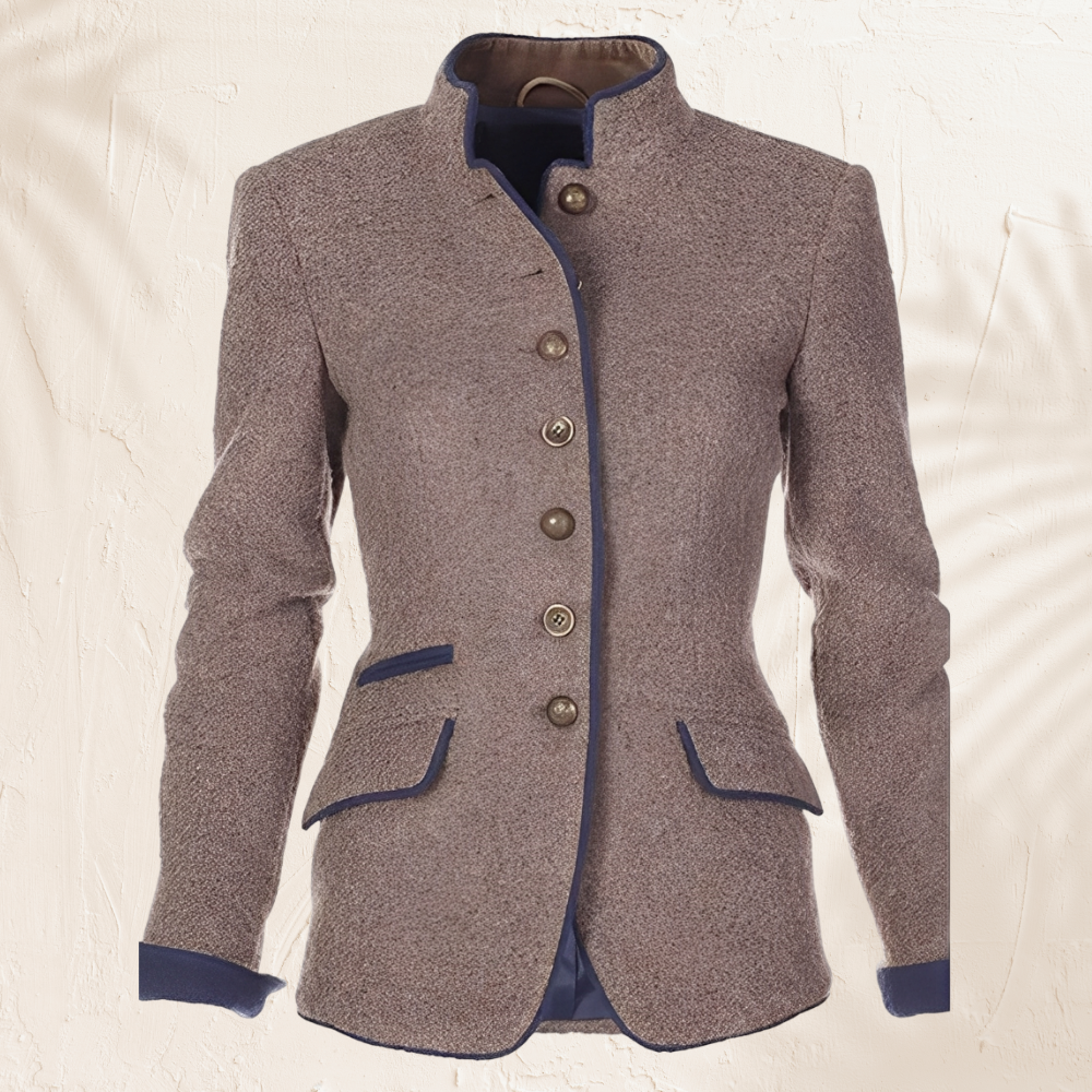 Clémence – Elegante chaqueta lisa mujer