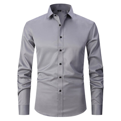 Jaren - Camisa formal elástica de manga larga para hombres