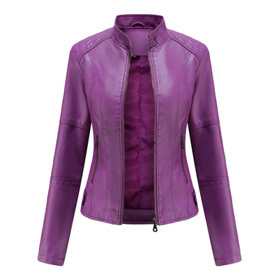 Martha - Elegante chaqueta de cuero ajustada para mujeres