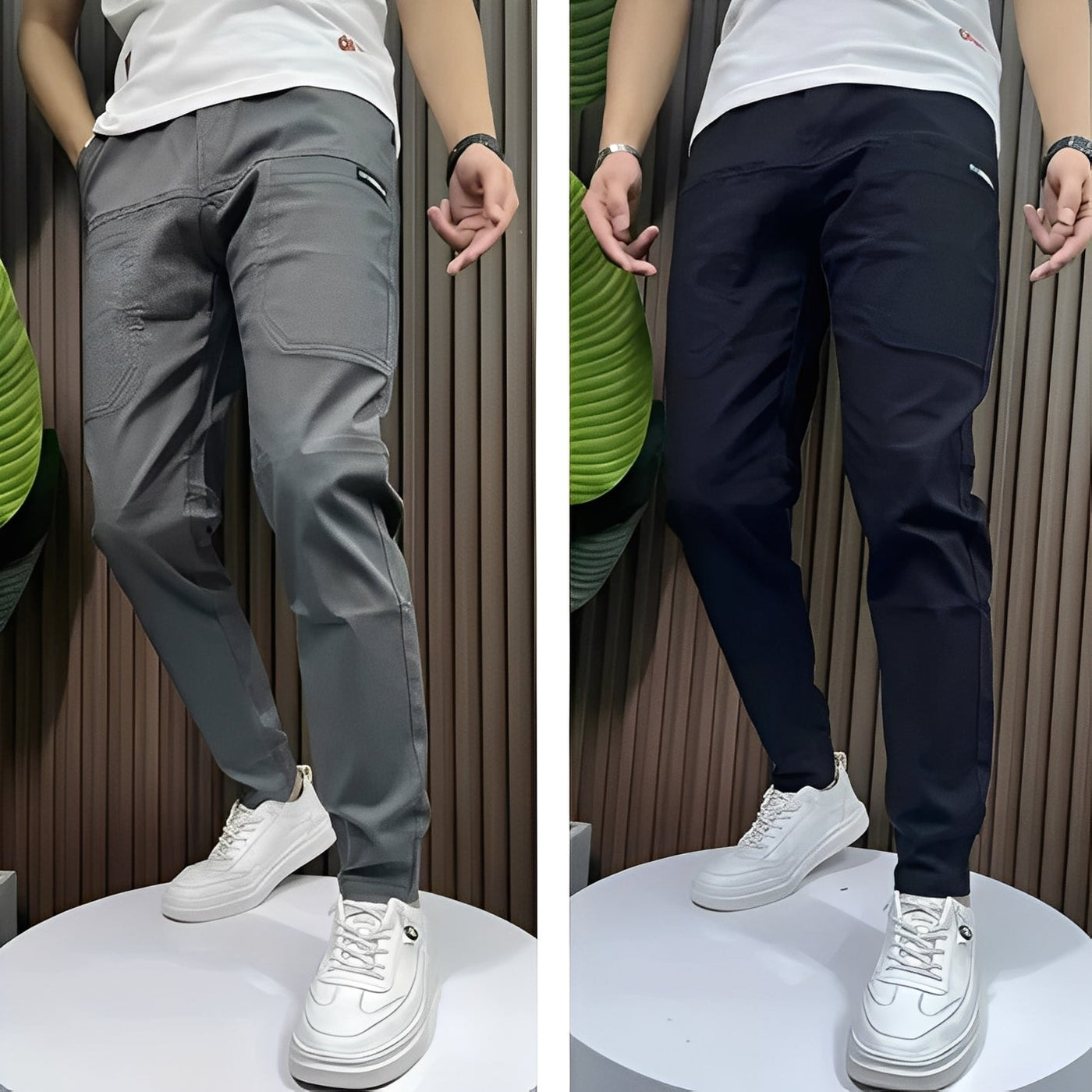 Raynard - Elegante pantalón cargo elástico para hombres
