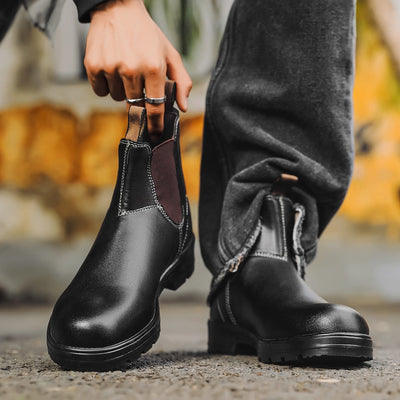 Gilbert - Elegantes Botas de Cuero Vintage para Hombres
