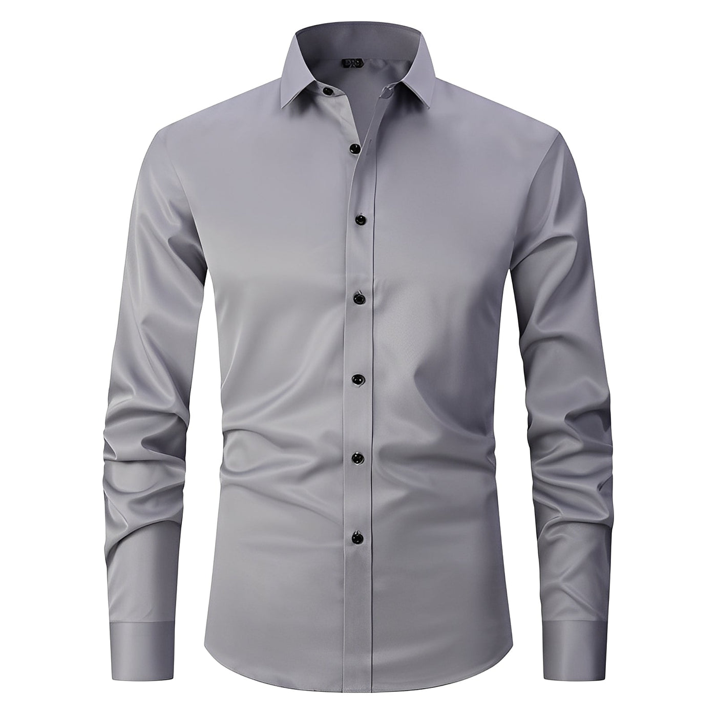 Elton - Camisa formal ajustada y elástica para hombres