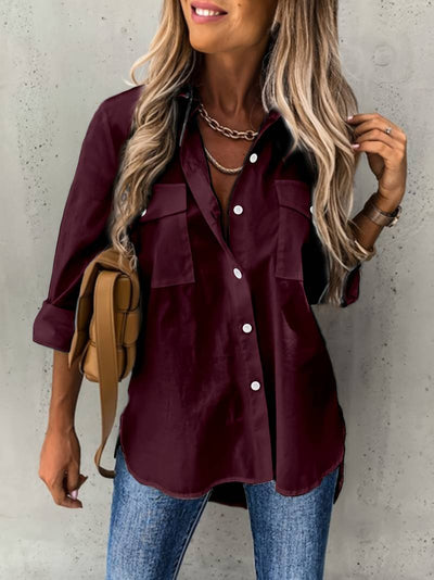 Kaitlyn - Camisa de Manga Larga con Botones