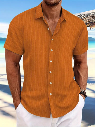 Troy - Camisa Clásica de Botones