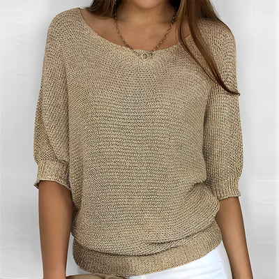 Selene - Camiseta Tipo Suéter con Cuello Halter