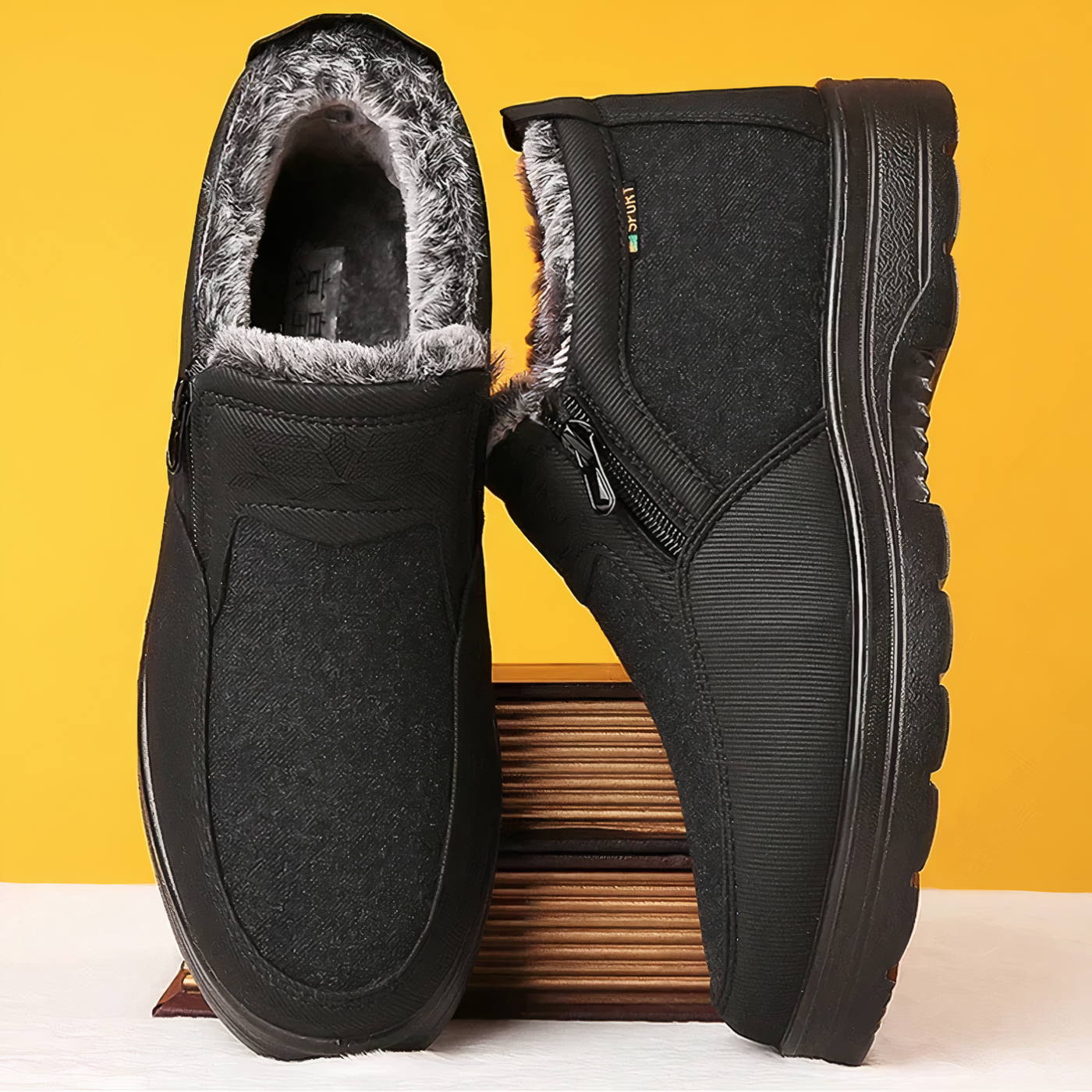 Earl - Calentitos zapatos ortopédicos de invierno para hombres