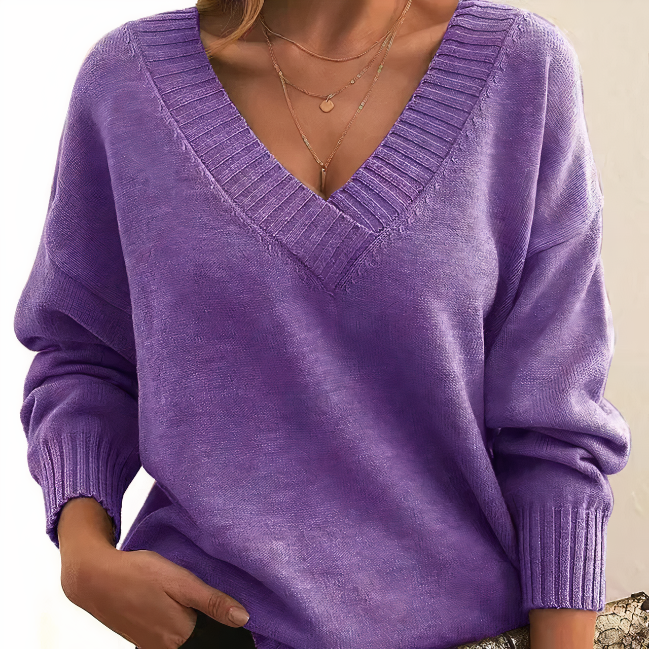 Otoño – Elegante Suéter de Cachemira