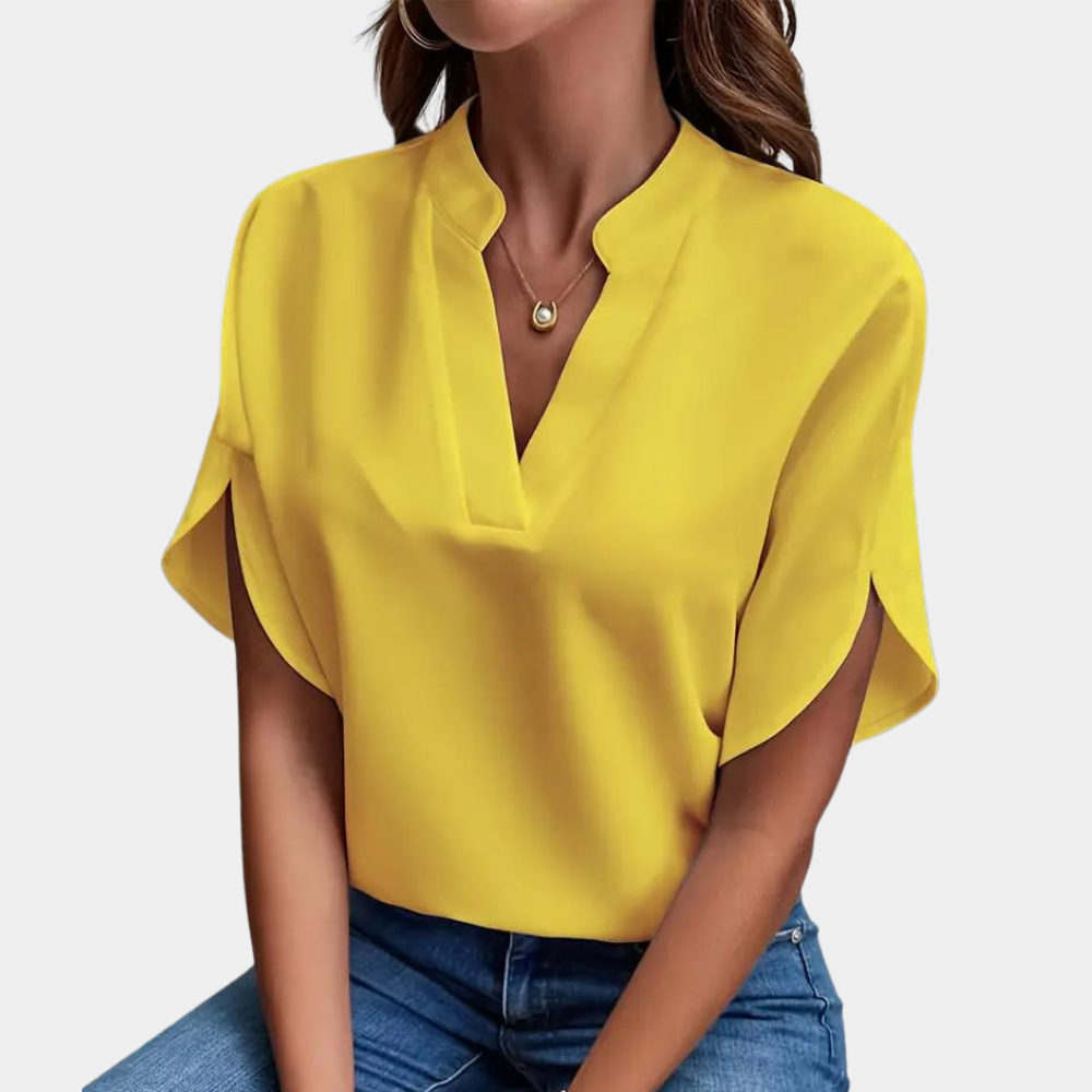 Idril - Elegante Blusa de Mujer con Manga Corta