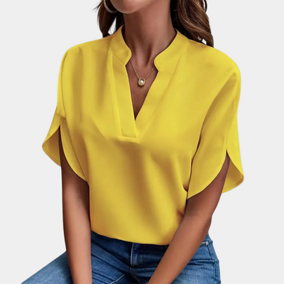 Idril - Elegante Blusa de Mujer con Manga Corta