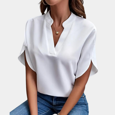 Idril - Elegante Blusa de Mujer con Manga Corta