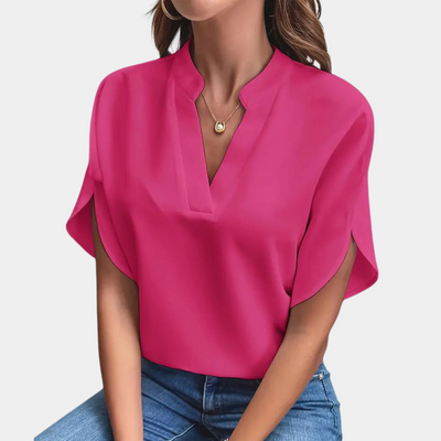 Idril - Elegante Blusa de Mujer con Manga Corta