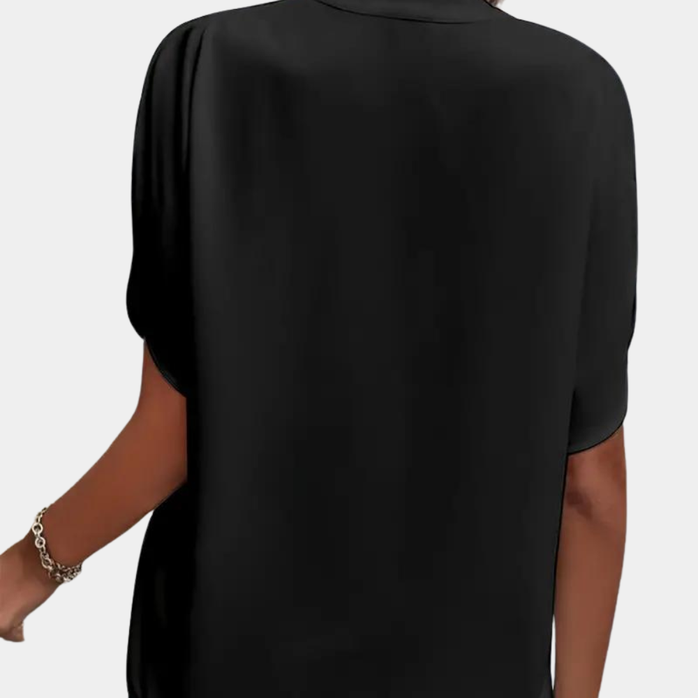 Idril - Elegante Blusa de Mujer con Manga Corta