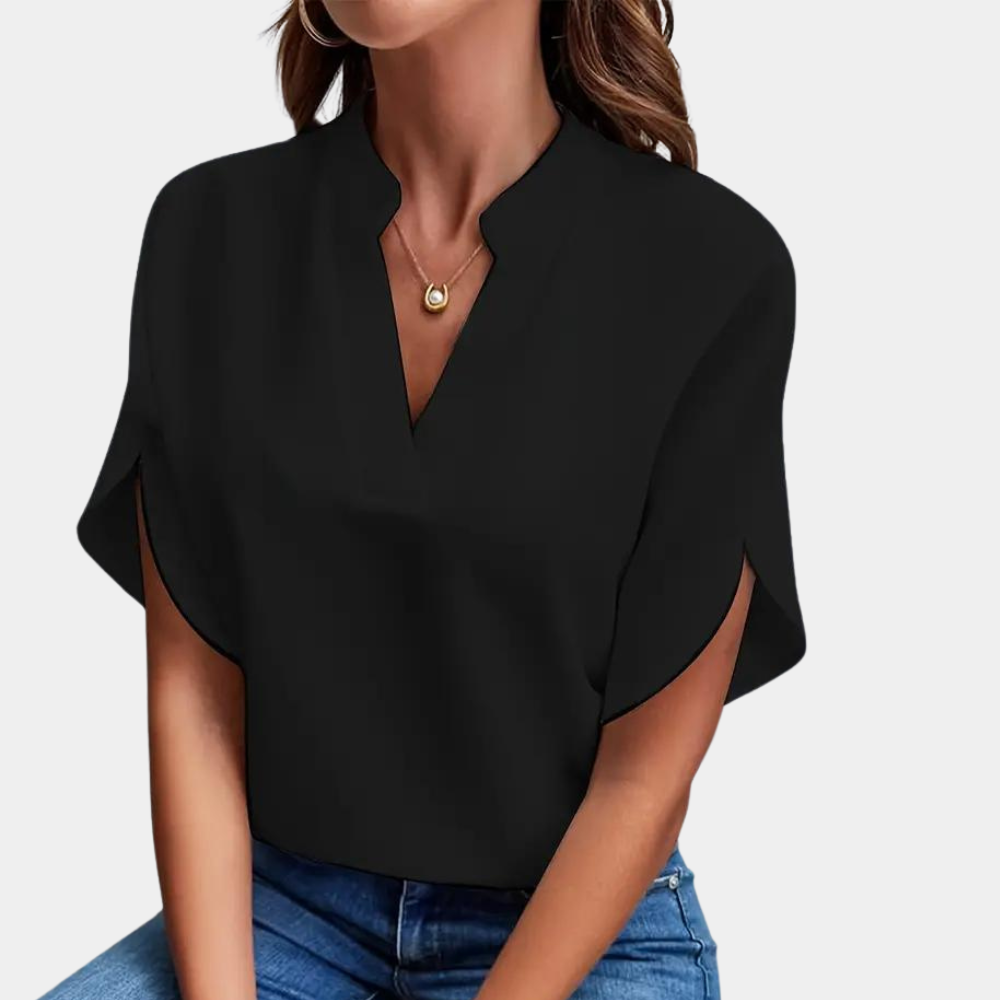 Idril - Elegante Blusa de Mujer con Manga Corta