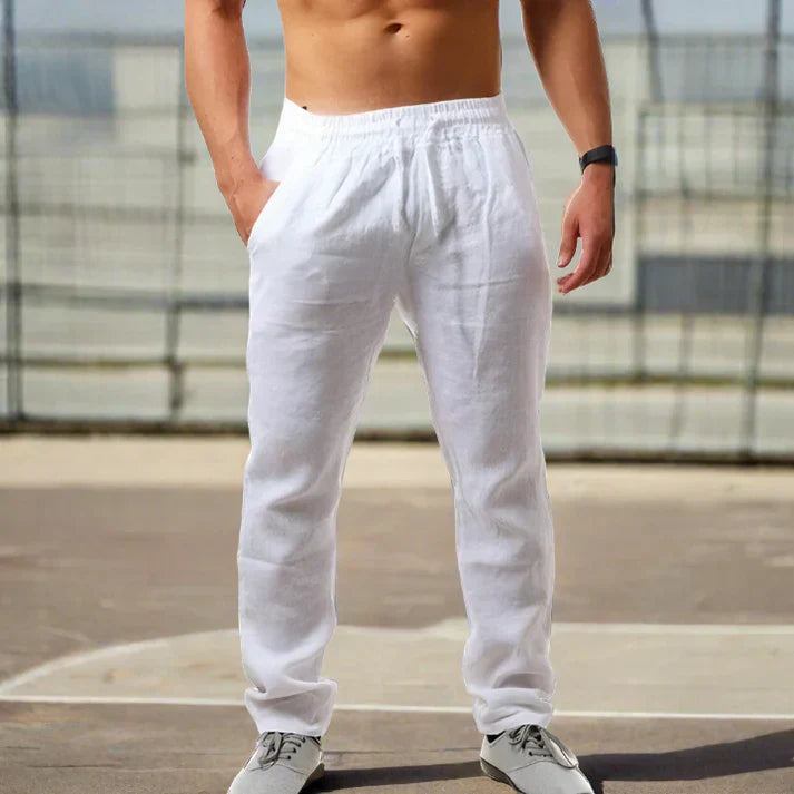 Albert - Pantalones de Lino Elegantes para Hombre