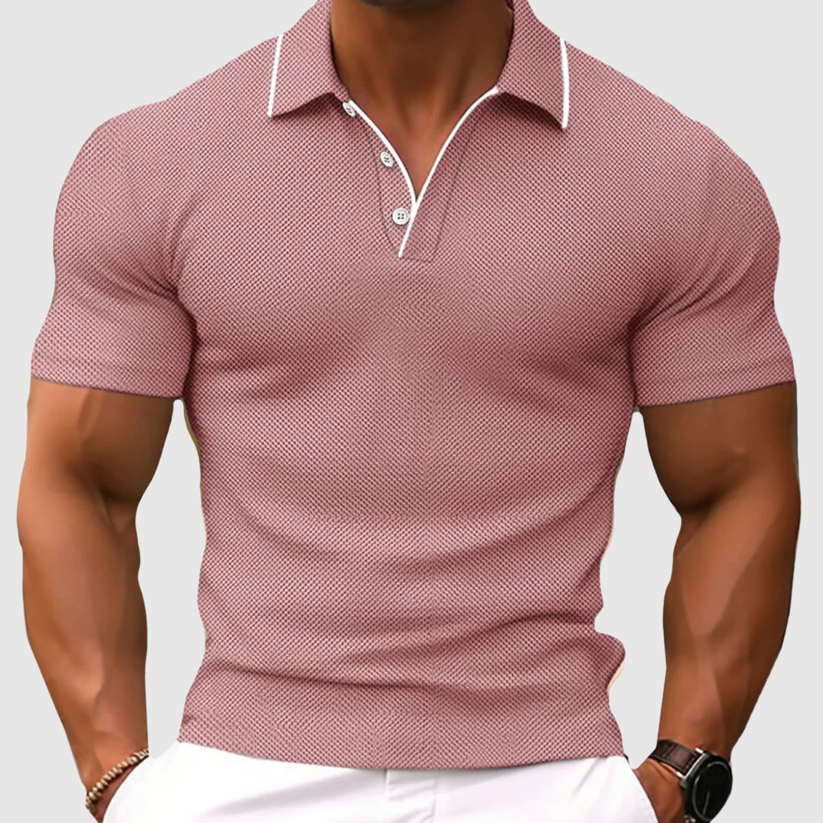 Jaren - Polo de ajuste slim casual para hombres