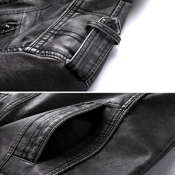 Franky - Clásica Chaqueta de Cuero para Hombres