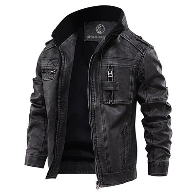 Franky - Clásica Chaqueta de Cuero para Hombres
