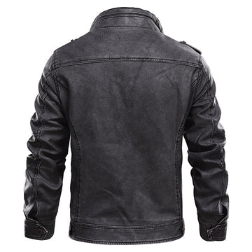 Franky - Clásica Chaqueta de Cuero para Hombres
