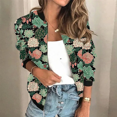 Mariam - Llamativa Chaqueta con Cremallera para Mujeres