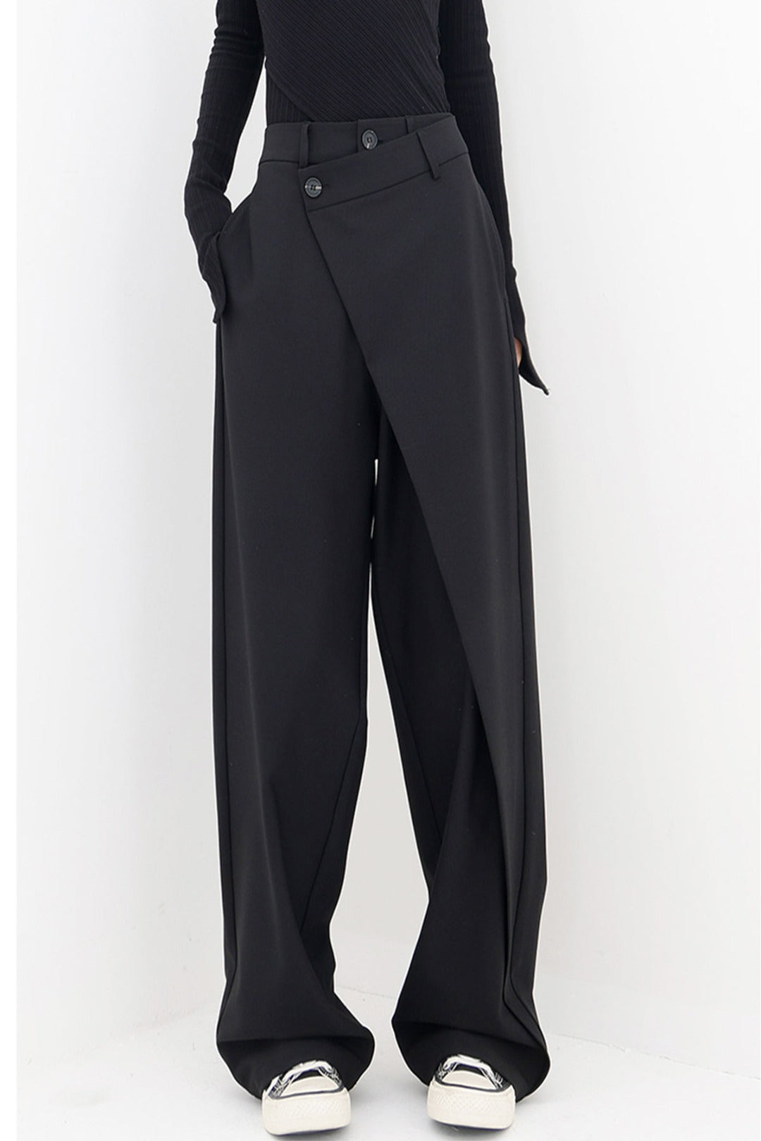 Thalia – Pantalón Baggy Asimétrico