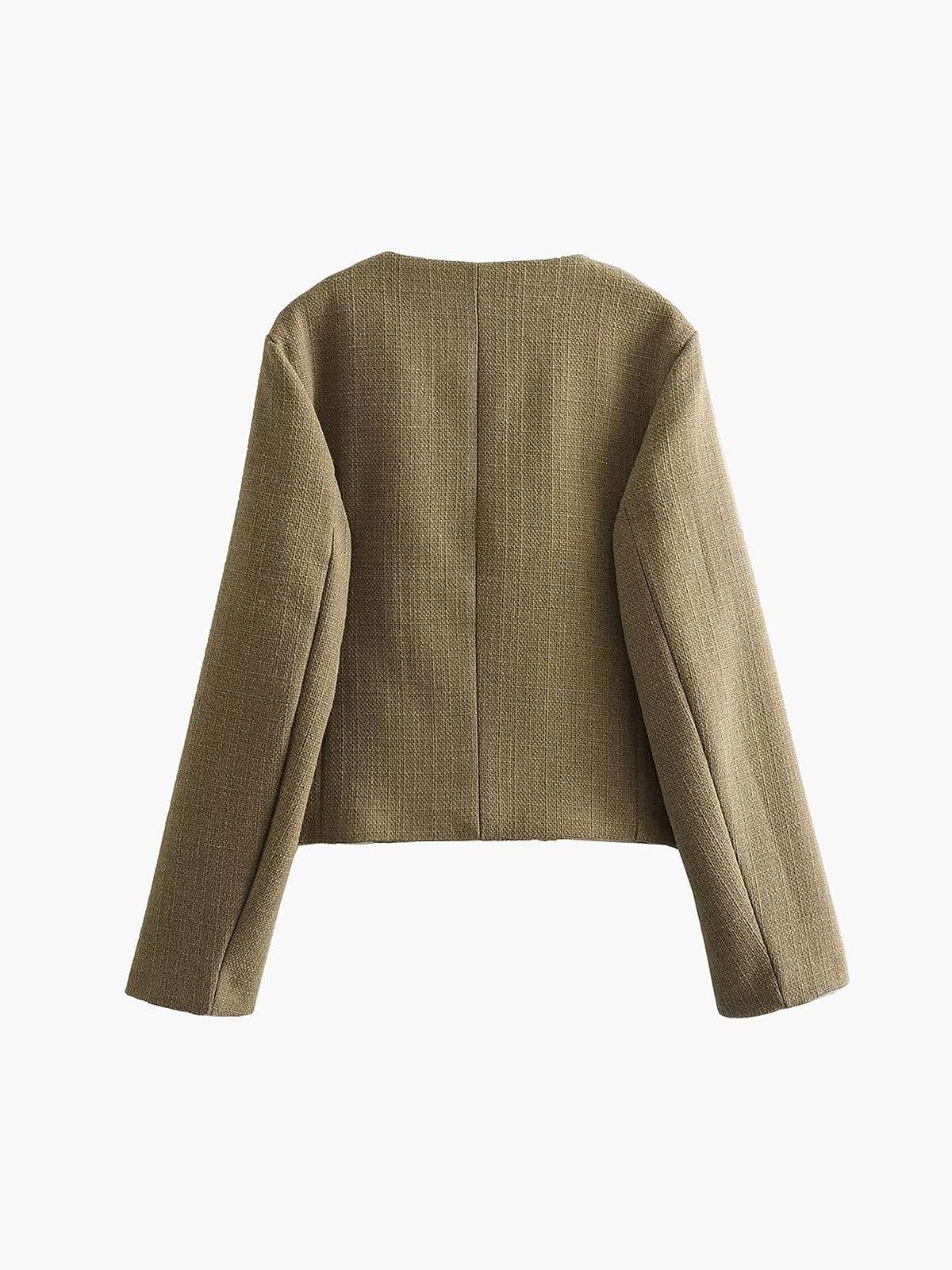 Miriam - Chaqueta clásica de tweed para mujer con botones dorados