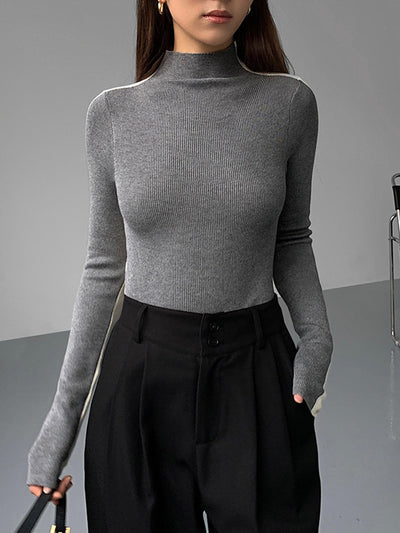 Tabea – Top de Punto Reversible de Dos Colores