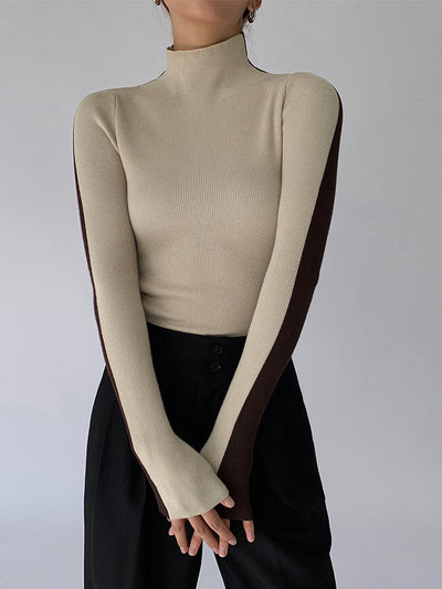 Tabea – Top de Punto Reversible de Dos Colores