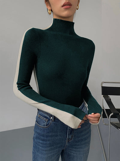 Tabea – Top de Punto Reversible de Dos Colores