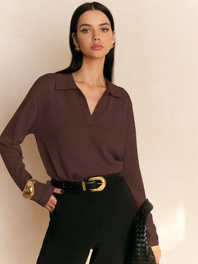 Fiona – Pullover con cuello casual