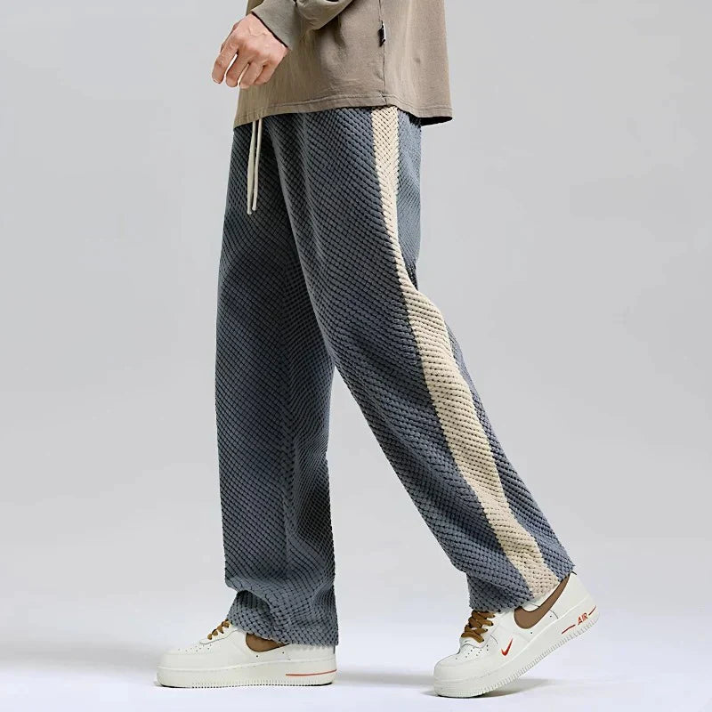 Donny - Pantalones Jogging Elegantes a Rayas