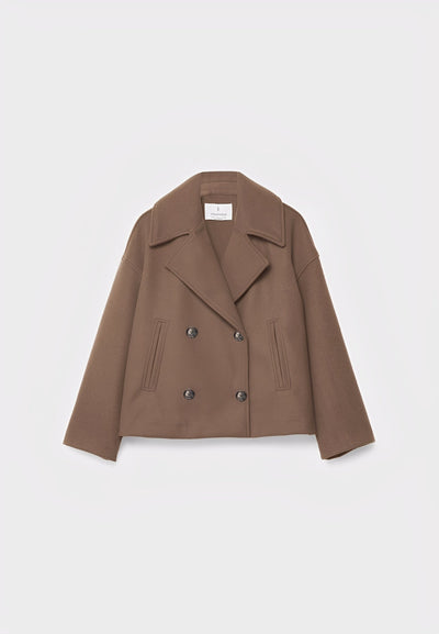 Claire – Corta Elegante Chaqueta de Doble Botonadura