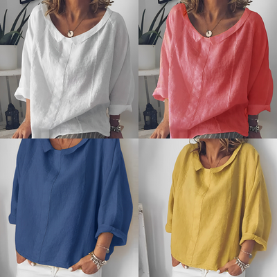 Ursella - Blusa casual con cuello