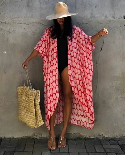 Palm Isle - Bata Kimono Sexy Para la Playa