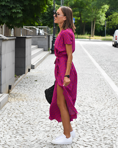 Elowen - Vestido de cintura floral