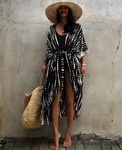 Palm Isle - Bata Kimono Sexy Para la Playa