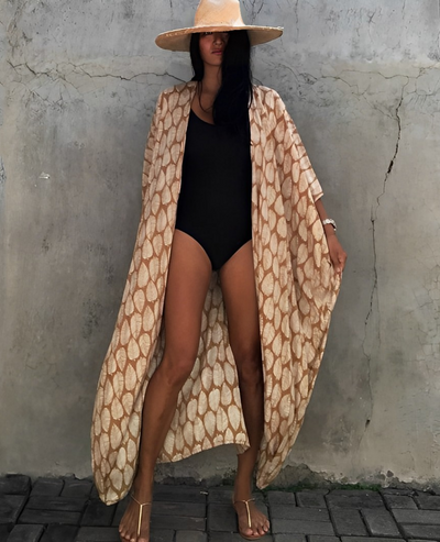 Palm Isle - Bata Kimono Sexy Para la Playa