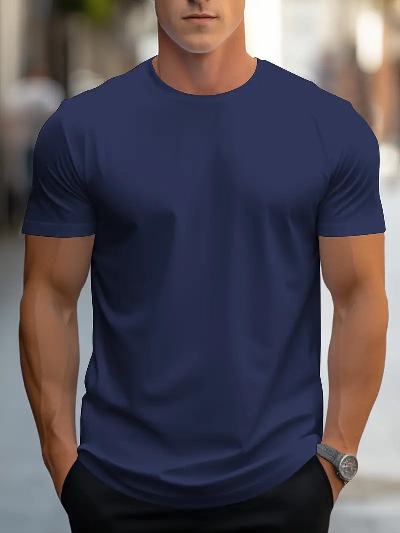 Blake - Camiseta Básica para Hombre para Comodidad Diaria