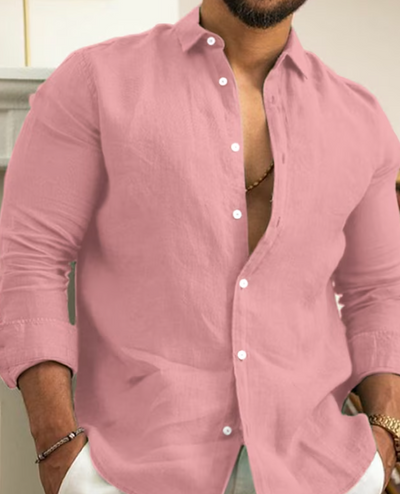 Liam - Camisa de Lino Ultimate para un Estilo de Verano sin Esfuerzo